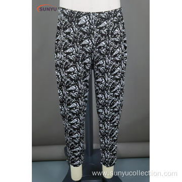 95%viscose 5%elastane jersey pants with all over print